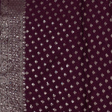 Barossa Purple Georgette Banarasi Saree With Jaal