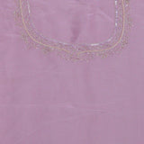 Lilac Banarasi Georgette Embroidery Saree