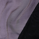 Grey Organza Saree With Embroidery Work