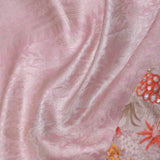 Blush Pink Banarasi Embroidery Saree With Scallop Border