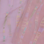 Light Pink Soft Organza Embroidery Saree With Multicolour Thread Work