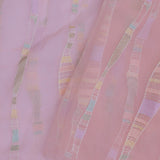 Light Pink Soft Organza Embroidery Saree With Multicolour Thread Work