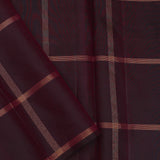 Red Purple Kanjivaram Silk Saree With Checks Pattern