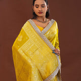 Golden Yellow Banarasi Silk