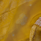 Golden Yellow Banarasi Silk