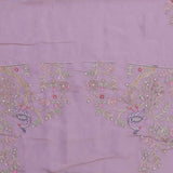 Soft Pink Georgettte Tissue Saree