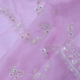 Mauve Purple Organza Saree