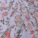 Pale Green Organza Tissue Saree With Stripes