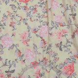 Soft Light Lime Green Organza Tissue Saree With Stripes