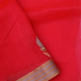 Vivid Raspberry Organza Banarasi Saree