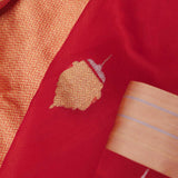 Red Tissue Banarasi Silk Saree With Butti'S