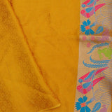 Yellow Mashru Banarasi Saree