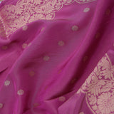 Plum Purple Banarasi Saree