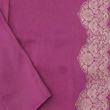 Plum Purple Banarasi Saree