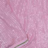 Soft Pink Georgette Saree With Embroidery Work