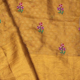 Satin Sheen Gold Tissue Kanjivaram Saree With Petit Point Embroidery