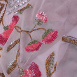 Soft Lavender Georgette Saree