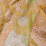 Corn Harvest Yellow And Green Rangkat Banarasi Saree