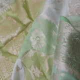 Pista Green Rangkat Banarasi Saree