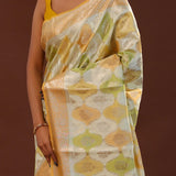Corn Harvest Yellow Rangkat Banarasi Saree