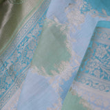 Blue Rangkat Banarasi Saree