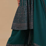 Bottle Green Georgette Kurta Set