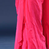 Watermelon Pink Crepe Drape Saree