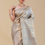 Brown Sugar Kanjivaram Saree With Designer Border