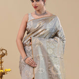 Brown Sugar Kanjivaram Saree With Designer Border