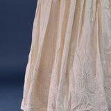 Light Cream Crushed Organza Lehenga Set