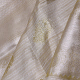 Light Brown Kanjivaram Tissue Saree With Brocade Design