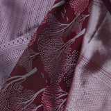 Dark Sienna Kanjivaram Saree With Silver Zari Work