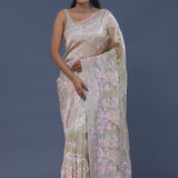 Soft Pastel Tissue Organza Saree