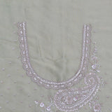 Light Pista Green Georgette Tissue Saree