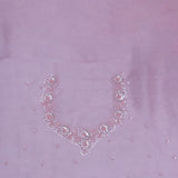 Pastel Pink Organza Tissue Saree With Scallop Border