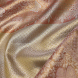 Beige Kanjivaram Saree With Contrast Border