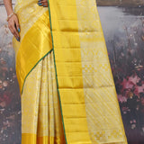 Golden Yellow Kanjivaram Saree