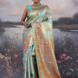 Sky Blue Kanjivaram Saree