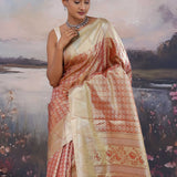 Rust Brown Kanjivaram Saree