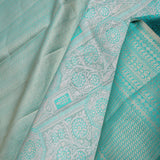 Turquoise Kanjivaram Saree