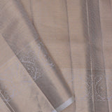 Silver Kanjivaram Tissue Saree With Rangkat Pattern