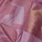Light Pink Kanjivaram Tissue Saree With Abstract Design