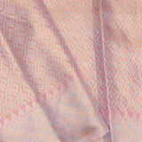 Peach Kanjivaram Tissue Saree With Rangkat Design