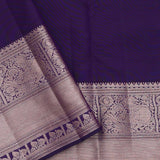 Deep Violet Kanjivaram Saree With Intricate Design