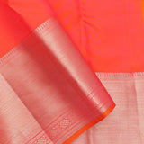 Portland Orange Kanjivaram Saree