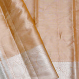 Peach Kanjivaram Tissue Saree