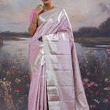 Electric Lavender Kanjivaram Saree