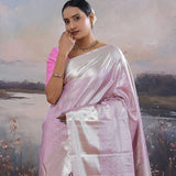 Electric Lavender Kanjivaram Saree