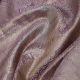 Lilac Kanjivaram Saree With Silver Zari