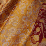 Golden Kanjivaram Tissue Saree With Designer Border